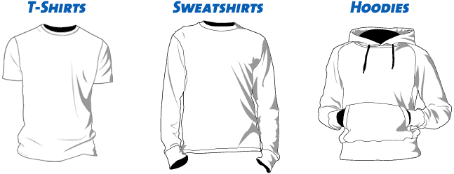 Printed Tshirts, Sweatshirts & Hoodies