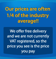 Our prices are often one third of the industry average