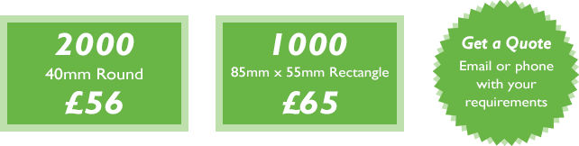 5000 lithographic stickers for £99
